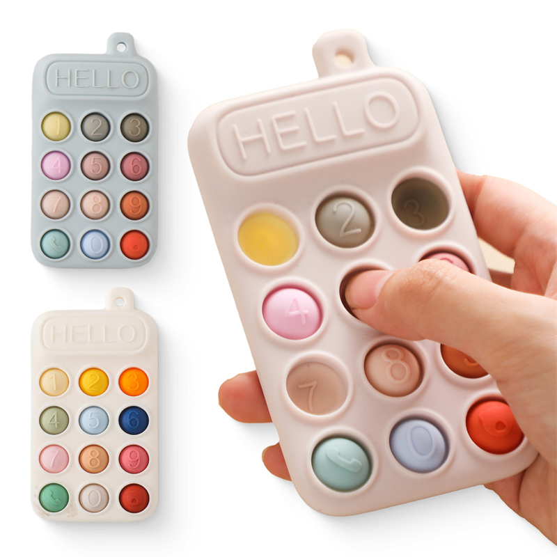 Baby Products Clicks - Baby siliconen mobiele telefoon bijtring speelgoed
