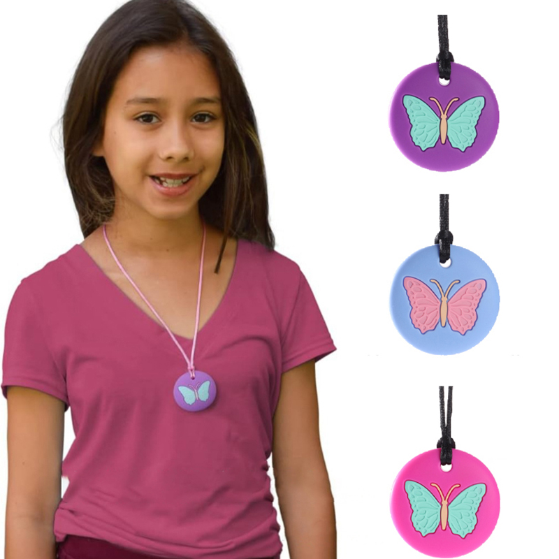 Kauwbaar ketting met vlindervo - Baby Teethers recensie en prijs
