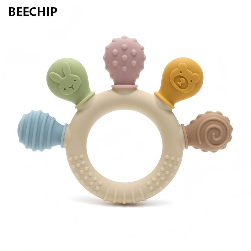 Nieuwe hand veelkleurige Silic - Baby Teethers recensie en prijs