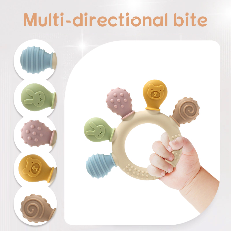 Nieuwe hand veelkleurige Silic - Baby Teethers recensie en prijs