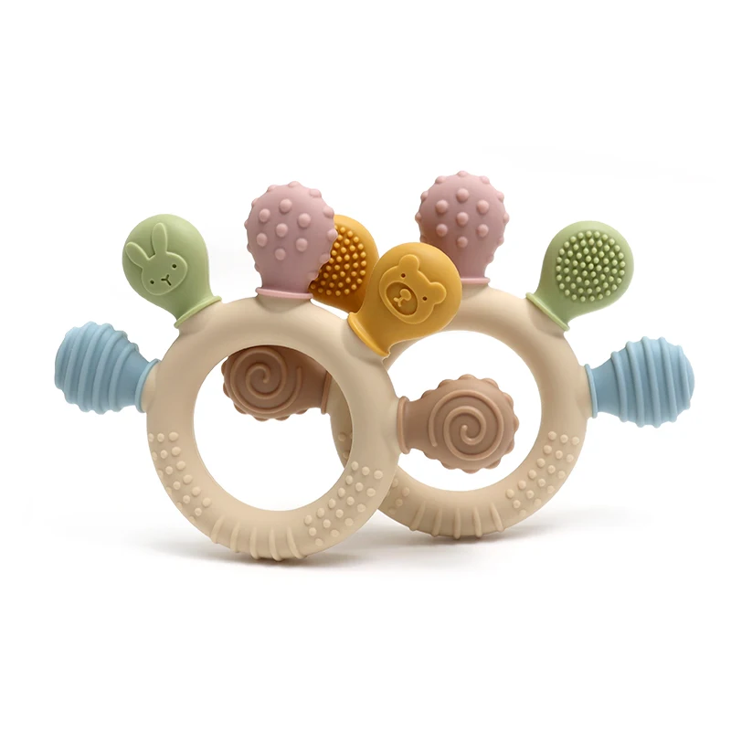 Nieuwe hand veelkleurige Silic - Baby Teethers recensie en prijs